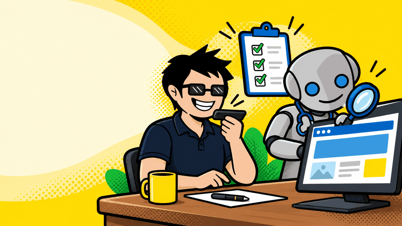 Mike talks a change into his phone while Crassus checks the website